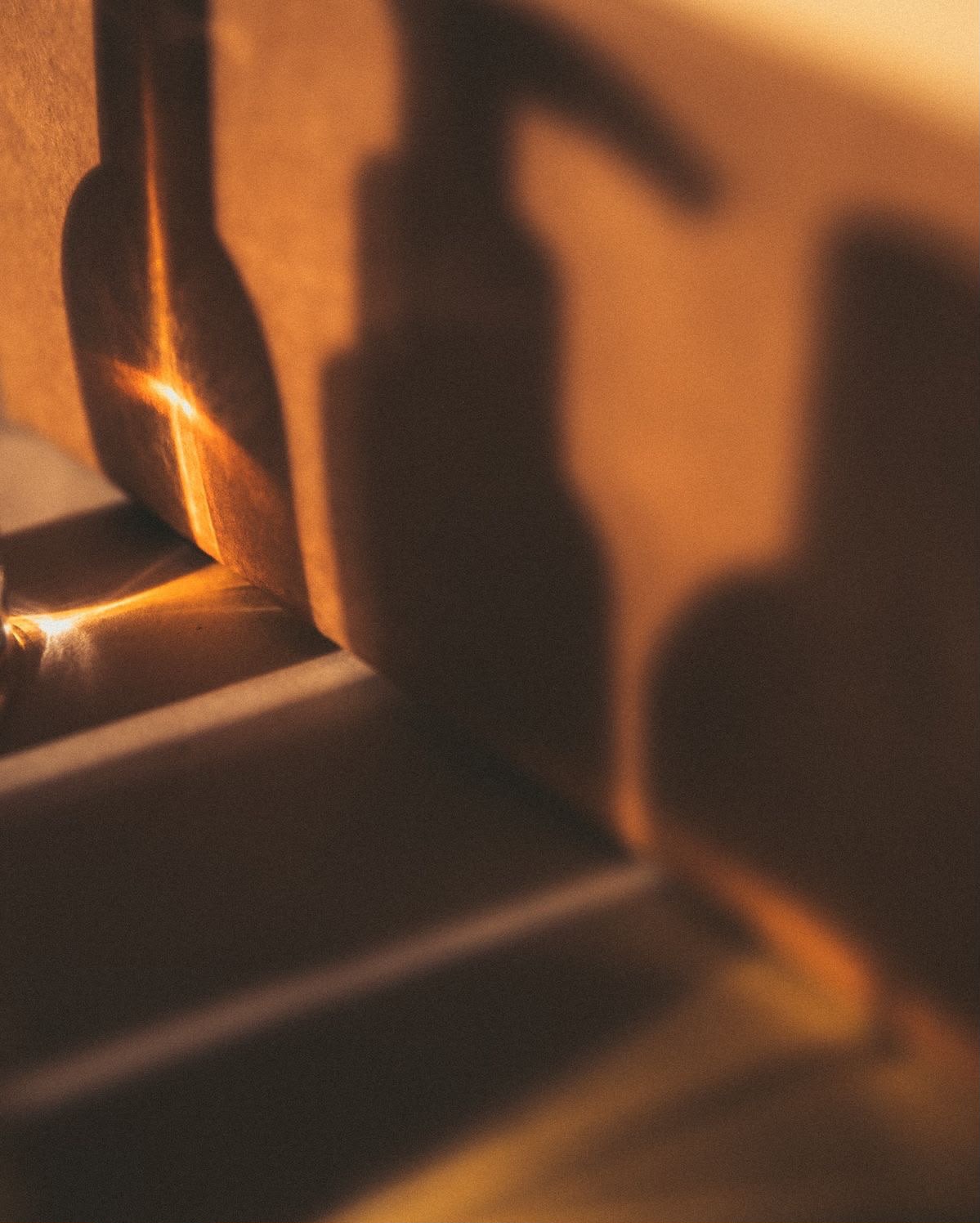Warm licht op verzorgingsproducten